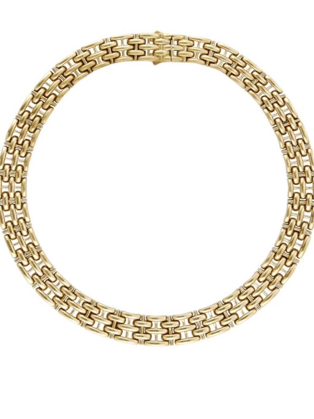 Dorsey Clarette 18k Gold Coated Multi-Row Chain Necklace - Picture 3 of 4